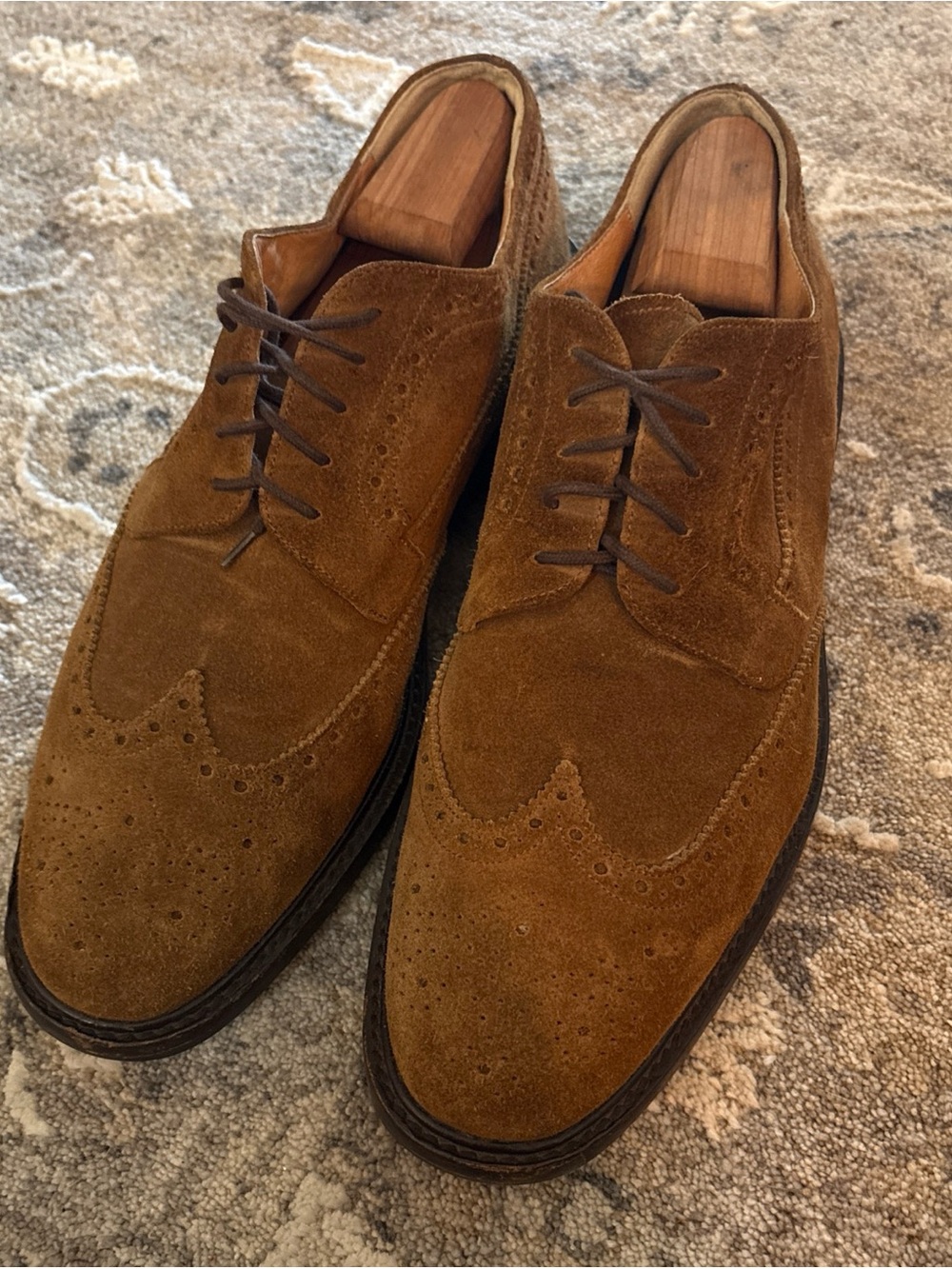 J.Crew Ludlow Suede Wingtip Oxfords Men’s size 11 Goodyear welt